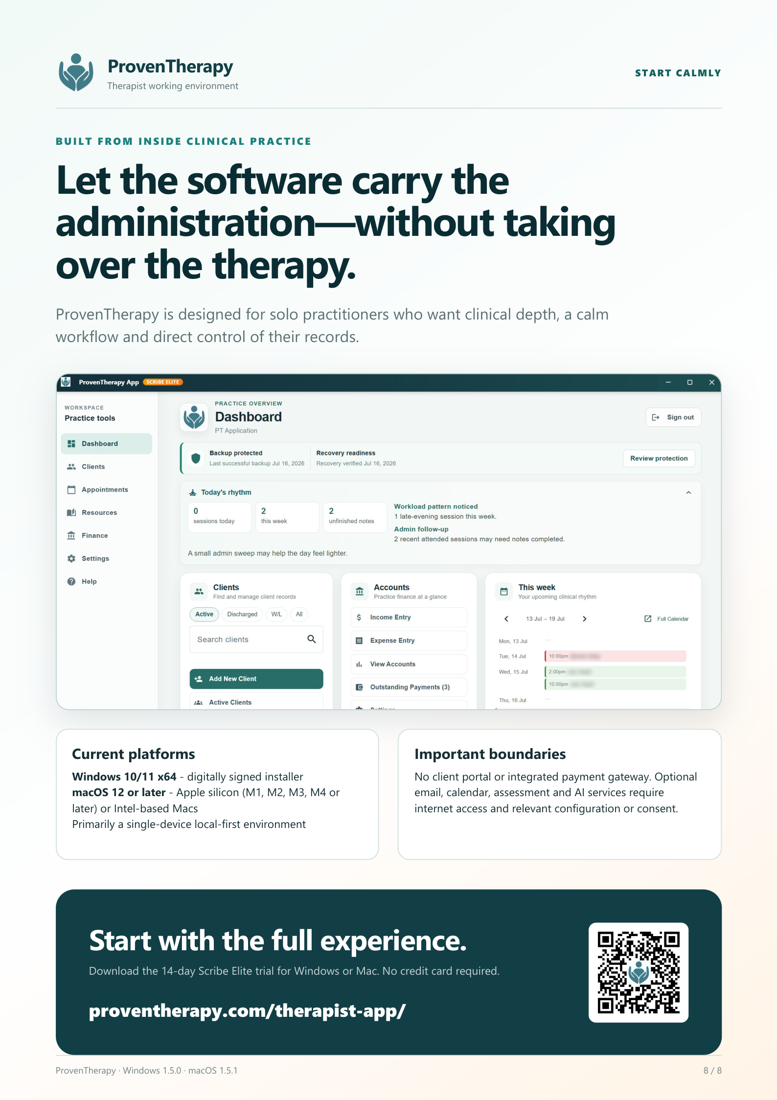 Start a ProvenTherapy 14-day trial